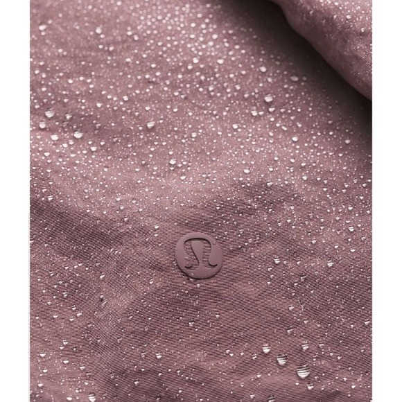 Lululemon Rain Jacket Womens 6 Misty Mocha Belted Water Repellent Athletic - Picture 13 of 14
